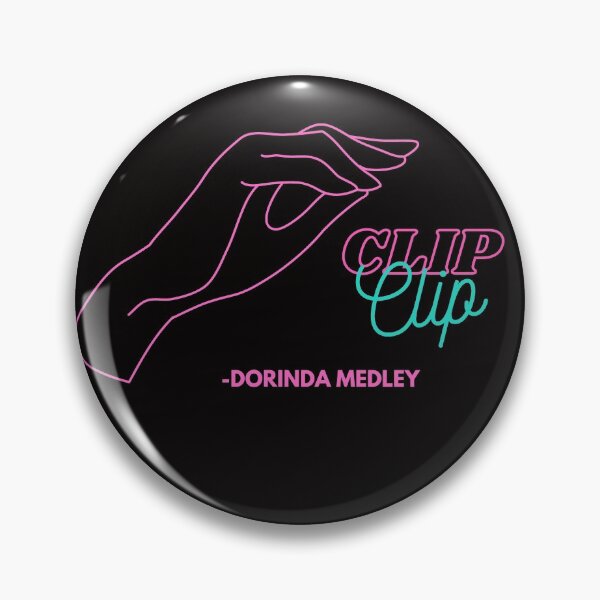 Item preview, Clip Clip Dorinda Medley Quote black designed and sold by Lacy Sciple.