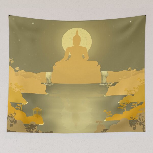 Item preview, Buddha Night - Minimal Art designed and sold by Julia Rudens.