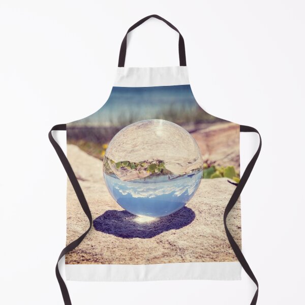 Item preview, Lensball on rocks showing beach and sky reflections designed and sold by DavidMay.