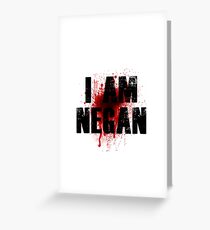 Ich bin Negan Grußkarte