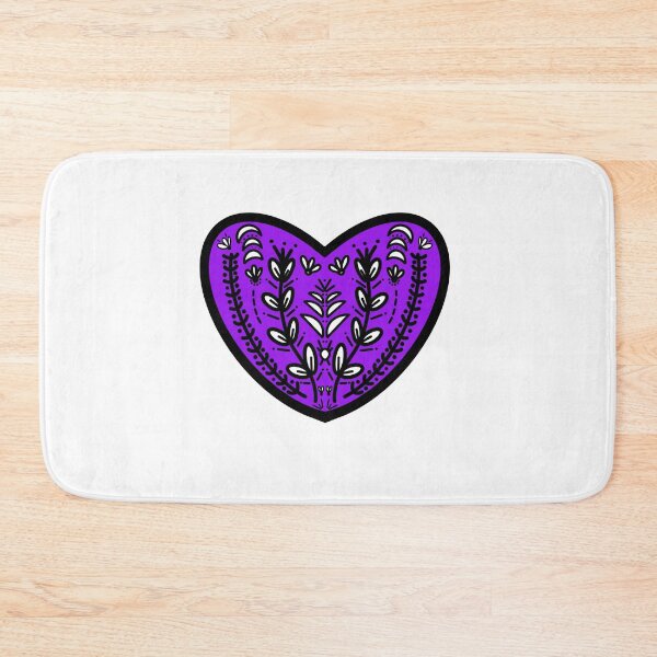 Item preview, Folk Heart - Purple designed and sold by ShareJoy.