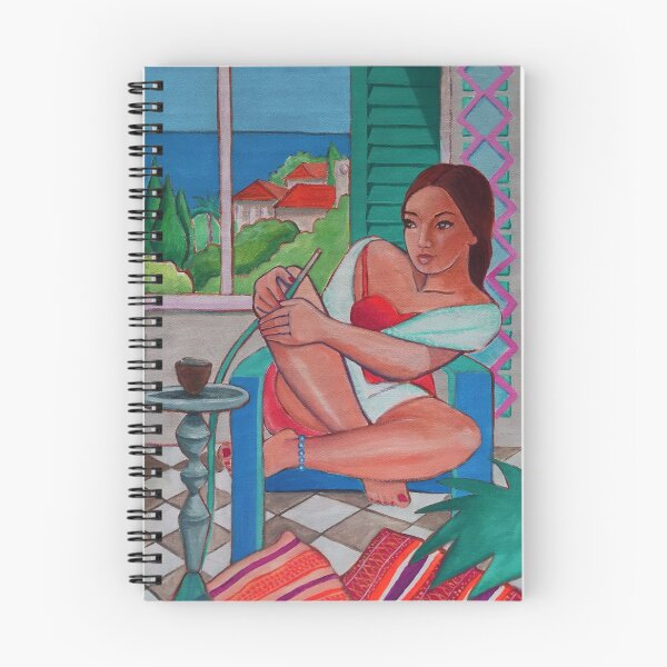 Item preview, Woman with waterpipe designed and sold by nancy salamouny.