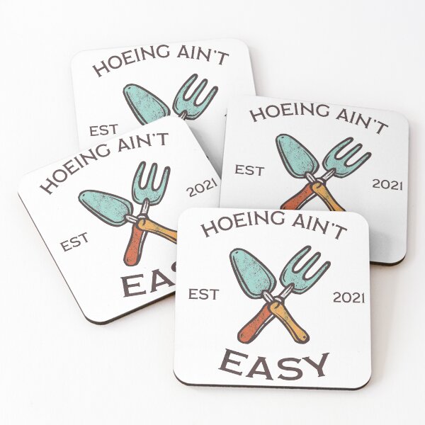 Item preview, hoeing ain't easy designed and sold by ariaarti.