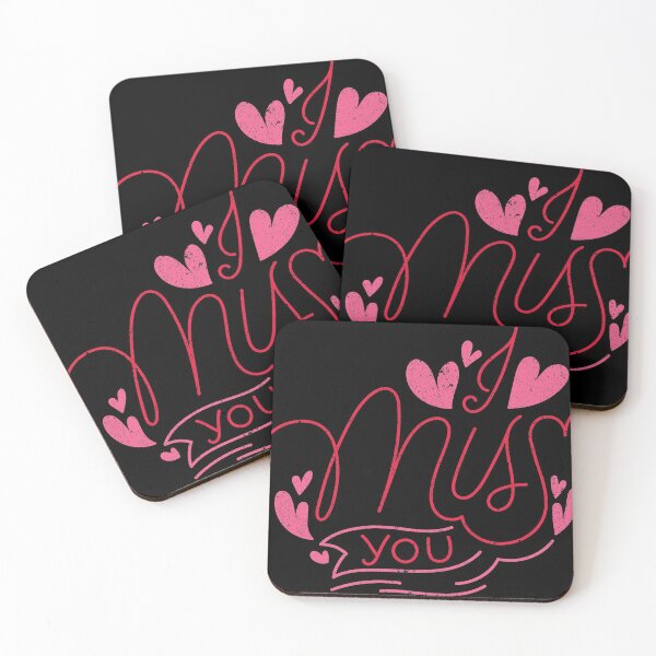Item preview, i miss you typography quote black background designed and sold by vishkhatri.