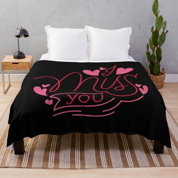Item preview, i miss you typography quote black background designed and sold by vishkhatri.