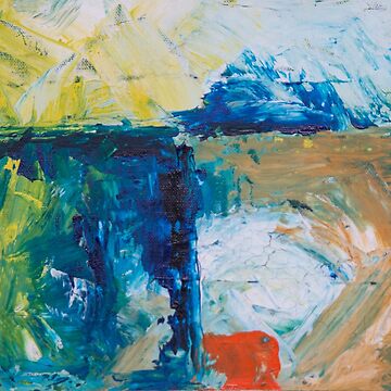 Artwork thumbnail, Abstract Painting with Blue Tendency by Claudiocmb