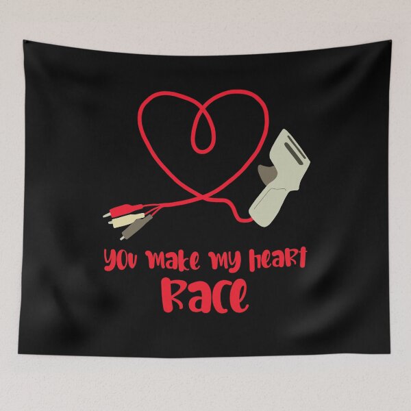 Item preview, You Make My Heart Race Cute Valentine Slot Car Racing Gift designed and sold by JokeGysen.