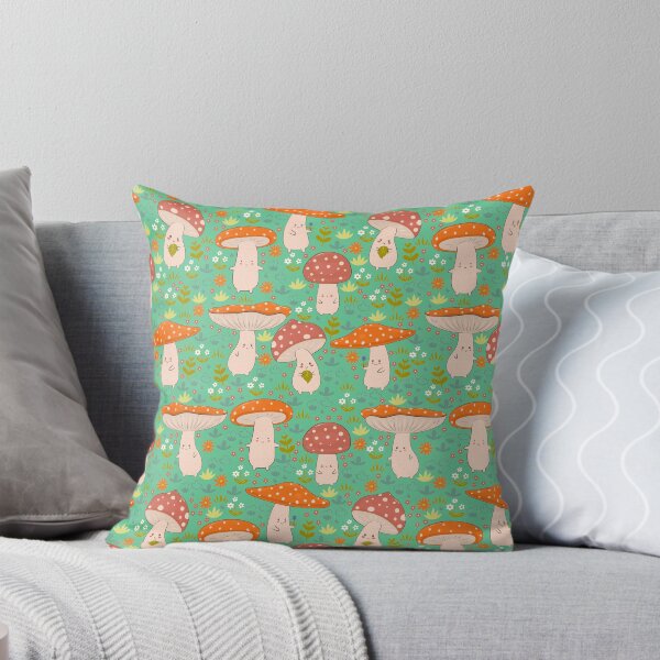Item preview, Cute fly agarics and flowers designed and sold by burbura.