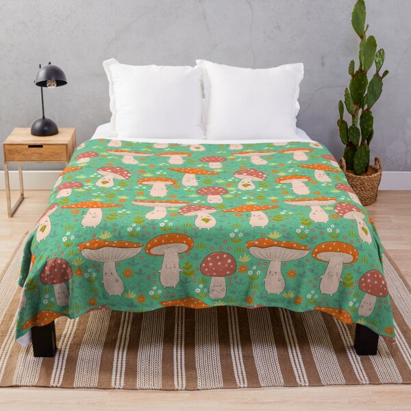 Item preview, Cute fly agarics and flowers designed and sold by burbura.