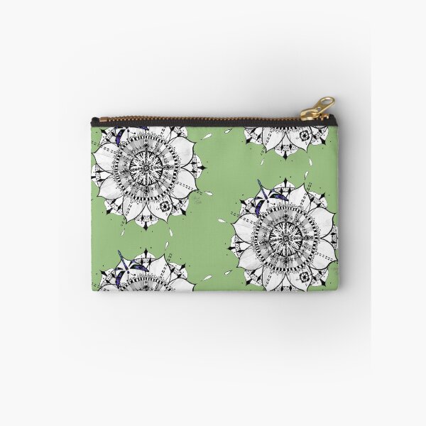 Item preview, Mandala Dragonfly Prepare For Swift Action Sage Green designed and sold by SpiritGifts.