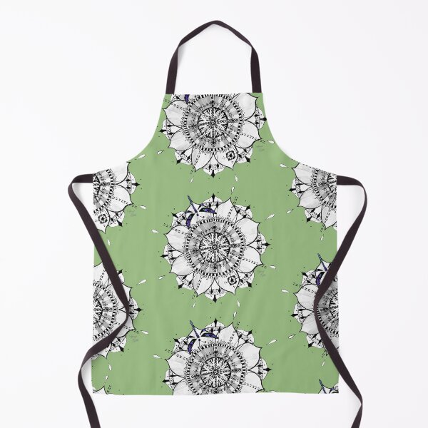 Item preview, Mandala Dragonfly Prepare For Swift Action Sage Green designed and sold by SpiritGifts.