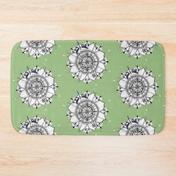 Item preview, Mandala Dragonfly Prepare For Swift Action Sage Green designed and sold by SpiritGifts.
