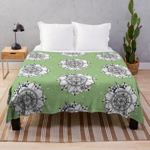 Item preview, Mandala Dragonfly Prepare For Swift Action Sage Green designed and sold by SpiritGifts.