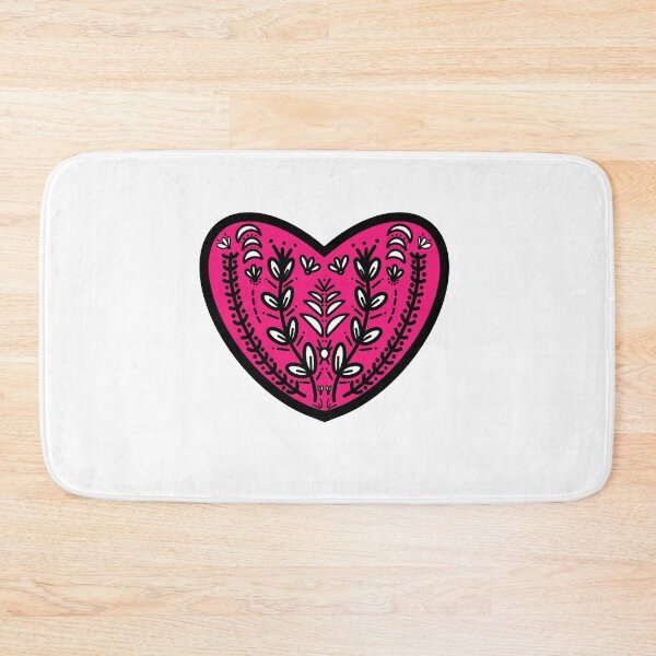 Item preview, Folk Heart - Pink designed and sold by ShareJoy.