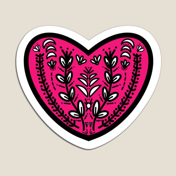 Artikelvorschau, Volksherz - Pink entworfen und verkauft von ShareJoy.
