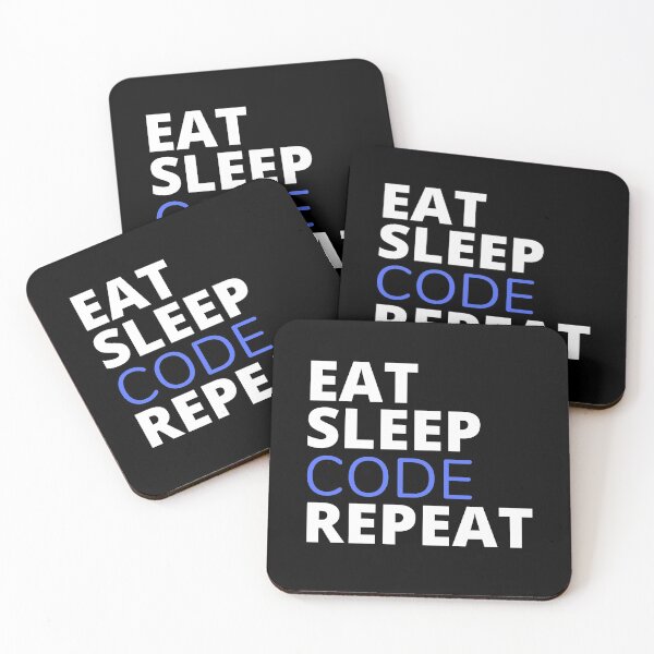 Item preview, Eat Sleep Code Repeat designed and sold by HobbyRoost.