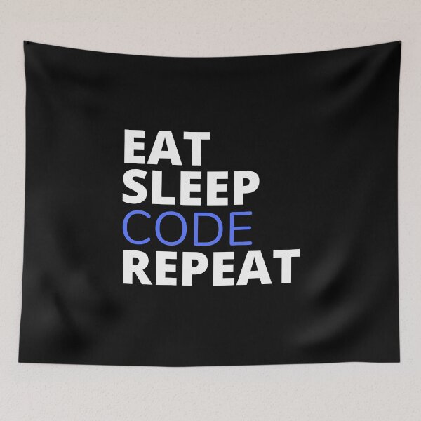 Item preview, Eat Sleep Code Repeat designed and sold by HobbyRoost.