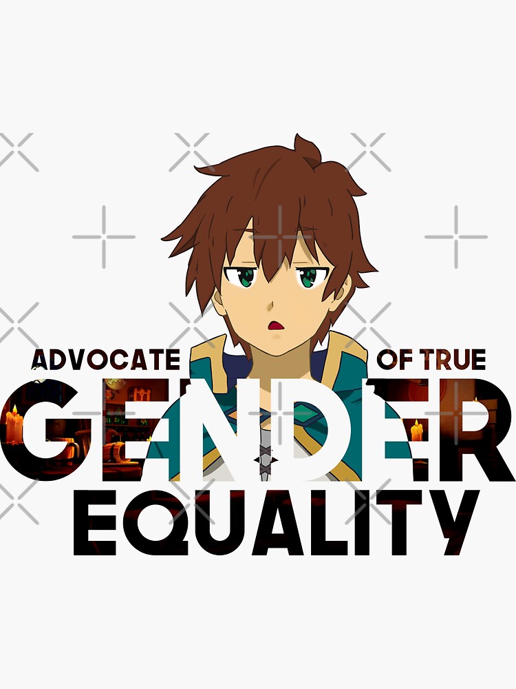 Stolen Anime Meme på X: Gender equality Let's introduce kazuma  sato😂😂😂 #KazumaSato #Konosuba #anime #animememe   / X