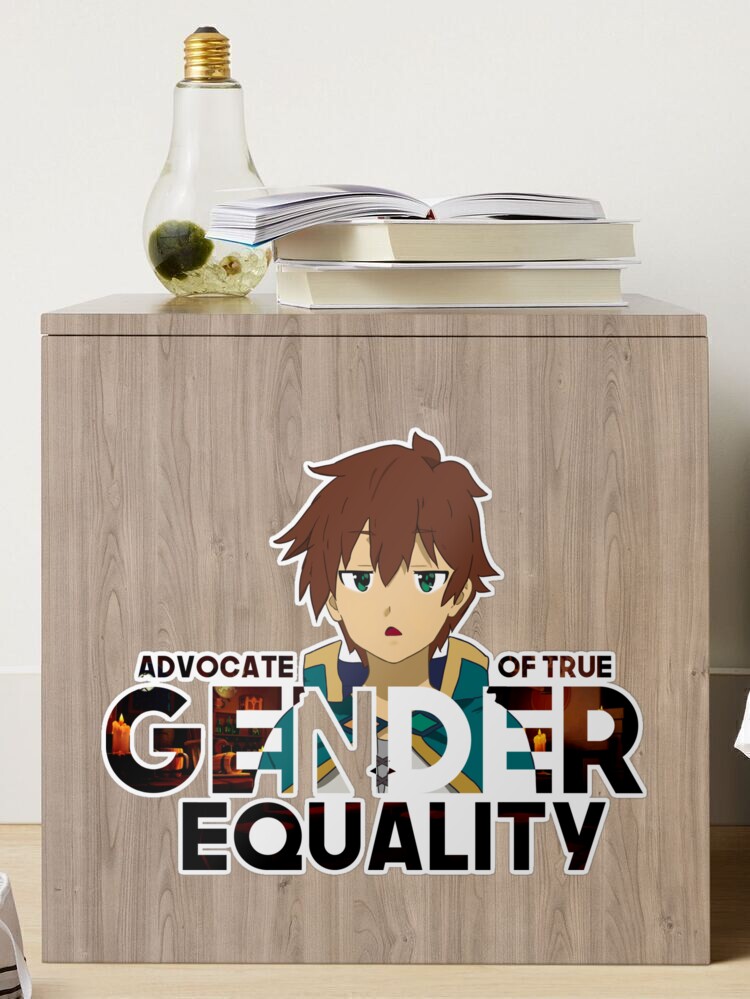  Sato Equality Konosuba Kazuma Anime Satou Gender - Sticker  Graphic - Waterbottles, Hydroflask, Laptops, Phones, Cars, Lockers, Binders  Decal Sticker