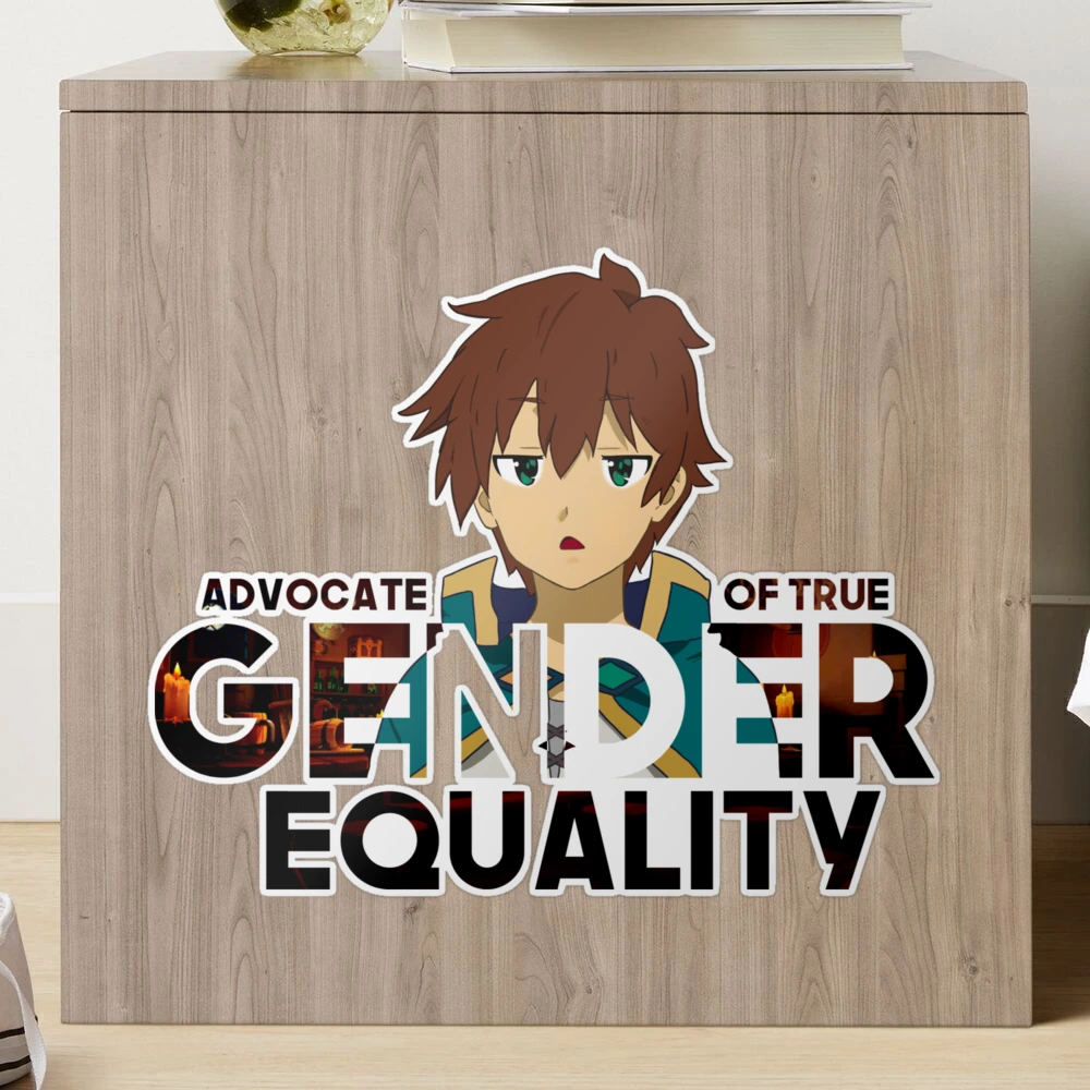  Sato Equality Konosuba Kazuma Anime Satou Gender - Sticker  Graphic - Waterbottles, Hydroflask, Laptops, Phones, Cars, Lockers, Binders  Decal Sticker