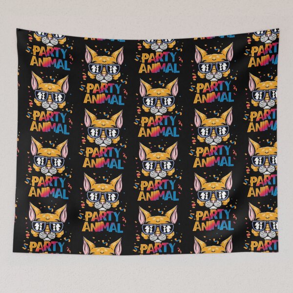 Item preview,  Party Animal - Funny Cat  designed and sold by styleofpop.