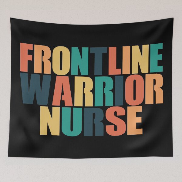 Item preview, Frontline Warrior Nurse, Sunset color design! designed and sold by Henri Vellart.