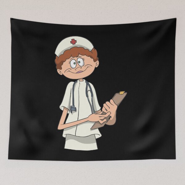 Item preview, Nurse with file and stethoscope designed and sold by Monkey Ful.