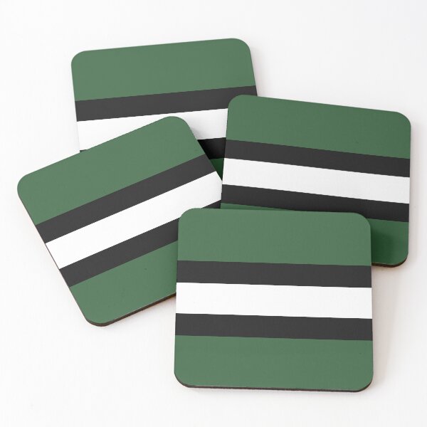 Item preview, Green ,white ,black stripes designed and sold by Sharon111.