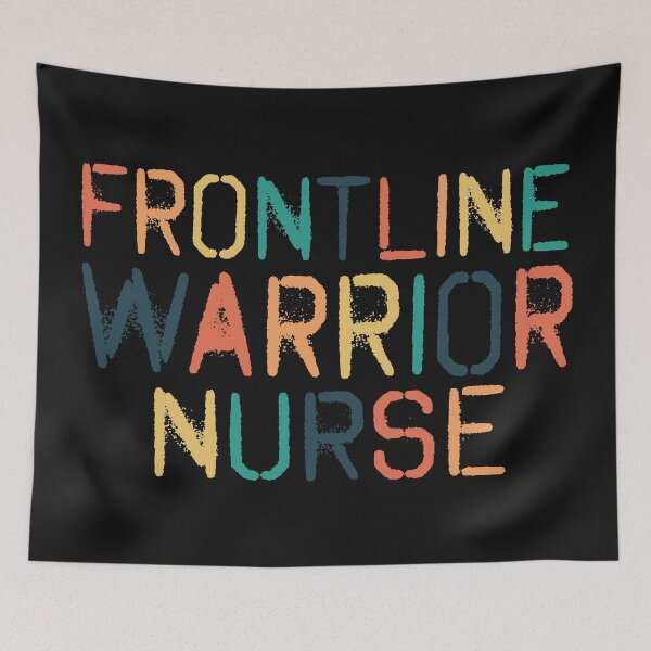 Item preview, Frontline Warrior Nurse, Sunset color design! Spray Paint Style! designed and sold by Henri Vellart.
