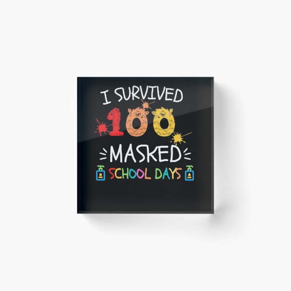 Item preview, I Survived 100 Masked School Days Teacher or Student Gift designed and sold by YourgiftShop.