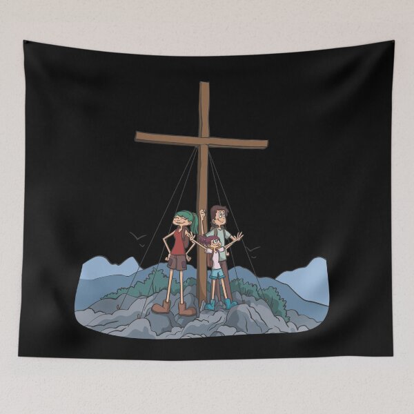 Item preview, Hiking family at the summit cross  designed and sold by Monkey Ful.