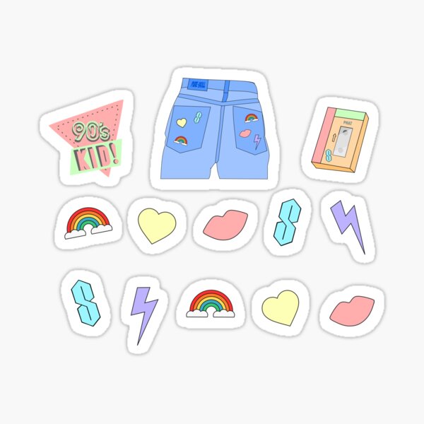 90s Kid Sticker Pack Sticker for Sale by m95sim