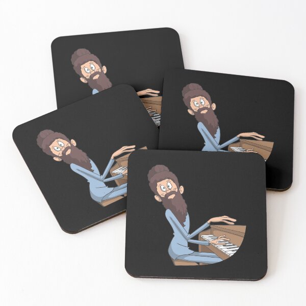 Item preview, Rock piano player with beard designed and sold by Monkey Ful.