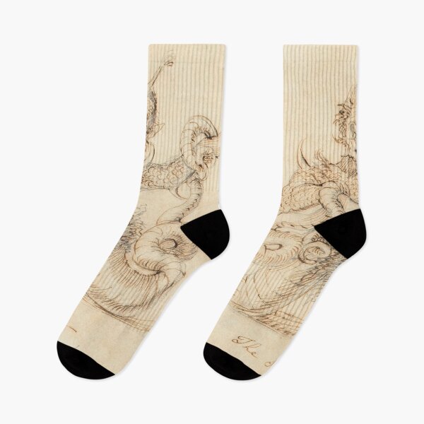 Item preview, A medieval illustration of a Demon  designed and sold by Vintage Designs +.