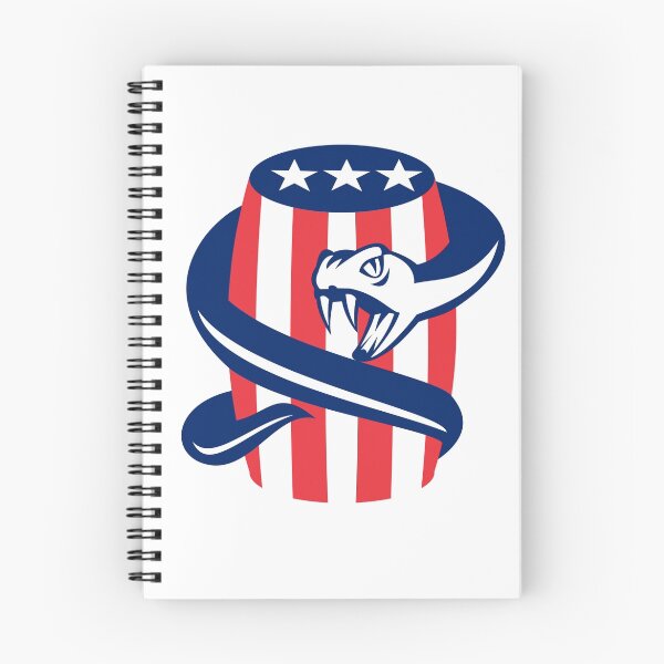 Item preview, Viper Coiling Up Keg USA Flag Retro designed and sold by patrimonio.