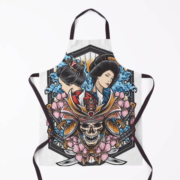 Item preview, Skull Samurai With Geisha Art designed and sold by JTS STORE.
