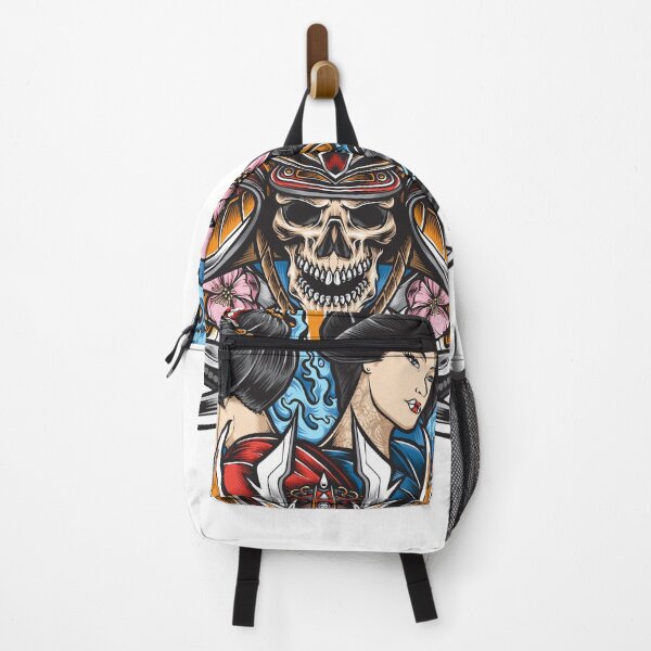Item preview, Skull Samurai With Geisha Art designed and sold by JTS STORE.