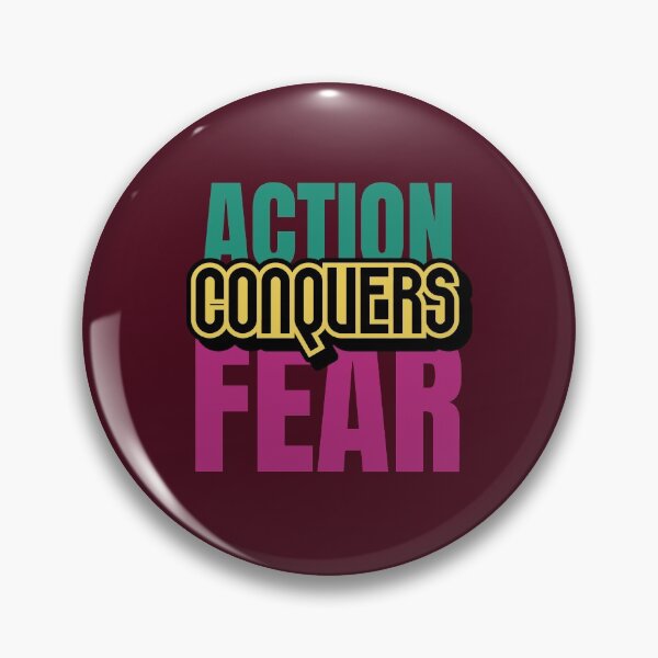 Item preview, Action Conquers Fear designed and sold by retro87tee.