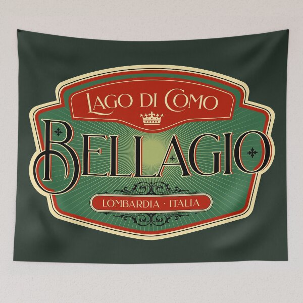 Item preview, Bellagio Lago Di Como Original RoadTrooper T-Shirt + Sticker Design 2021 designed and sold by ROADTROOPER.