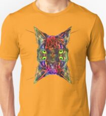 Artificial neural style Space galaxy mirror cat Slim Fit T-Shirt