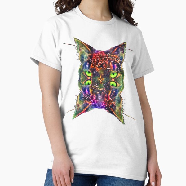 Item preview, Artificial neural style Space galaxy mirror cat designed and sold by blackhalt.