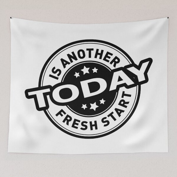 Item preview, Today Is Another Fresh Start Black - Motivational designed and sold by Andantino.