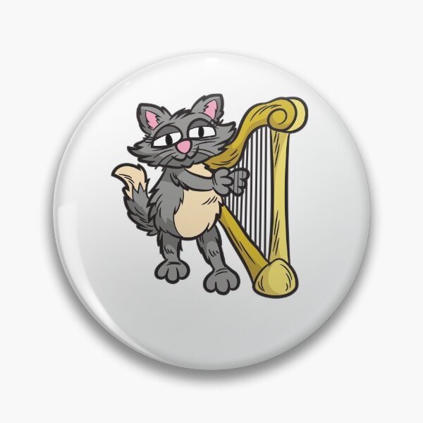 Item preview, Cat playing Harp designed and sold by Moonpie90.