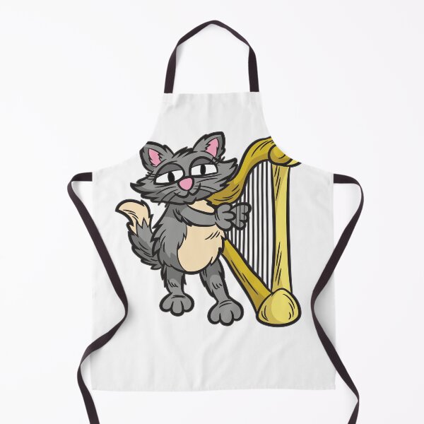 Item preview, Cat playing Harp designed and sold by Moonpie90.