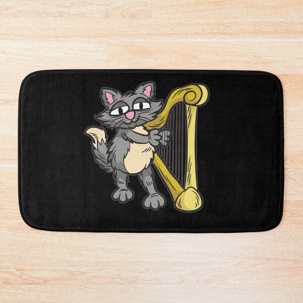 Item preview, Cat playing Harp designed and sold by Moonpie90.
