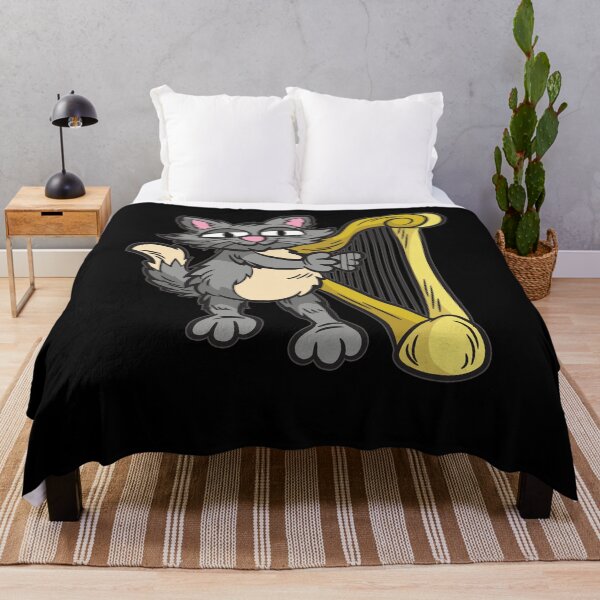 Item preview, Cat playing Harp designed and sold by Moonpie90.