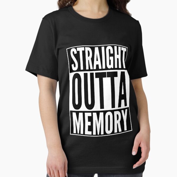 Straight Outta Memory - IT Humor Design for Dark Backgrounds Essential T-Shirt