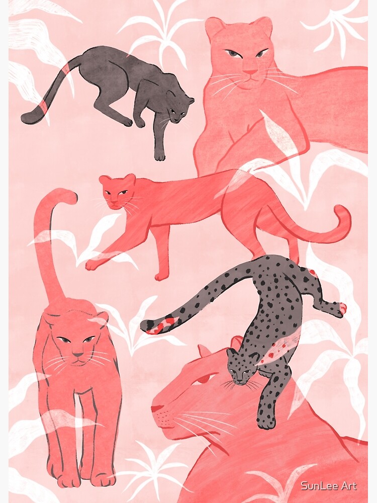 Blush & Gray Panthers by sunleeart