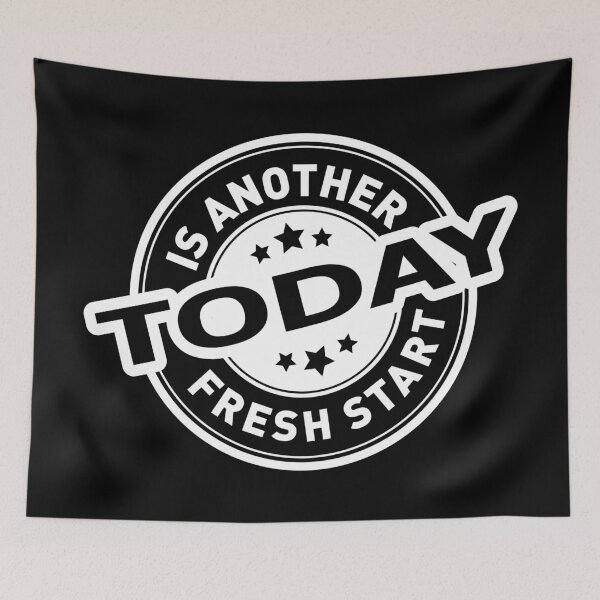 Item preview, Today Is Another Fresh Start White - Motivational designed and sold by Andantino.