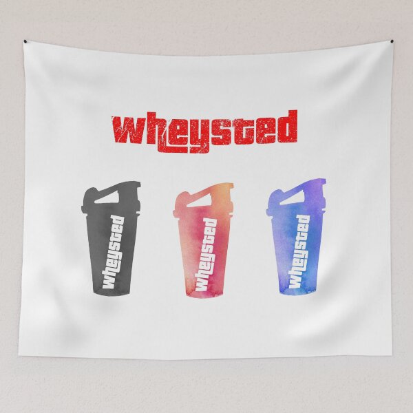 Item preview, STICKER PACK Wheysted Shaker - Whey Protein Shake designed and sold by ArqDezines.